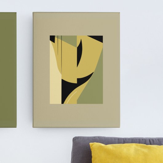 Moderne Abstracte Vormen in Aardse Tonen Set I Poster