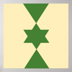 Moderne abstracte vormen kunst poster
