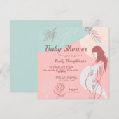 Moderne Abstracte vormen moeder om Baby shower te  Kaart (Voorkant / Achterkant)