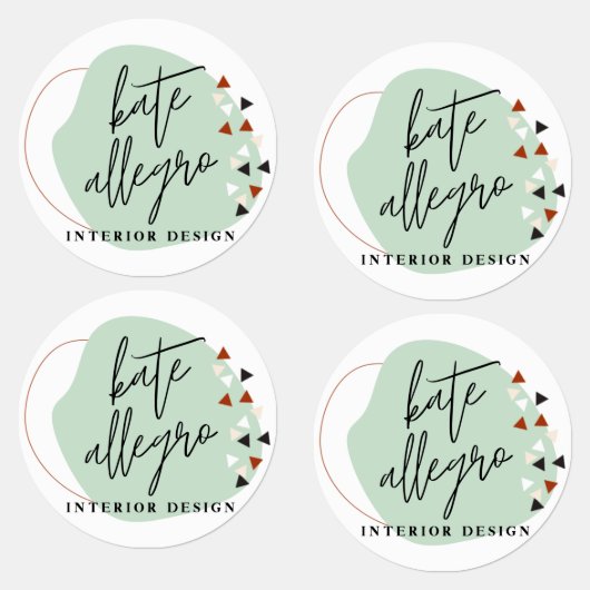 Moderne Abstracte vormen op maat gemaakt bedrijf L Labels (Groep)