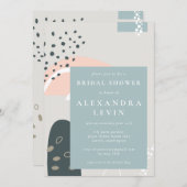 Moderne Abstracte vormen pastel grijs Vrijgezellen Kaart (Voorkant / Achterkant)