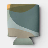 Moderne Abstracte Vormen Sage Blauwgroen Aangepast Blikjeskoeler (Achterkant)