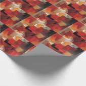 Moderne Abstracte vormen schilderen kleurrijke kun Cadeaupapier (Hoek)