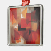 Moderne Abstracte vormen schilderen kleurrijke kun Metalen Ornament (Links)