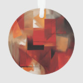 Moderne Abstracte vormen schilderen kleurrijke kun Ornament (achterkant)