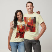 Moderne Abstracte vormen schilderen kleurrijke kun T-shirt (Unisex)