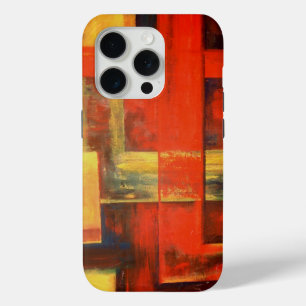 Moderne Abstracte vormen schilderij iPhone 15 Pro Case