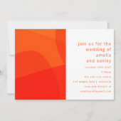 Moderne Abstracte vormen Sinaasappel Bold Bright W Kaart (Voorkant)