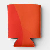 Moderne Abstracte vormen Sinaasappel Bold Custom W Blikjeskoeler (Achterkant)