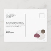 Moderne Abstracte vormen vakantiefoto Feestdagenkaart (Achterkant)