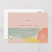 Moderne Abstracte vormen van prijsopgave Briefkaart (Voorkant / Achterkant)