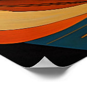 Moderne Abstracte Vormgeving Futurisme 4:5 Poster (Hoek)