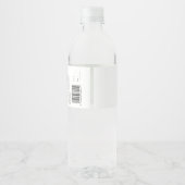 Moderne Abstracte vormgeving van pasta-zeep Waterfles Etiket (Achterkant)