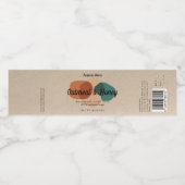 Moderne Abstracte vormgeving van pasta-zeep Waterfles Etiket (Enkel label)