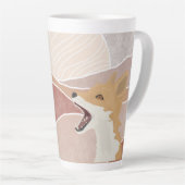 Moderne Abstracte Vos & De Heuvels Latte Mok (Rechterhoek)
