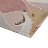 Moderne Abstracte vos en heuvels Snijplank (Hoek)