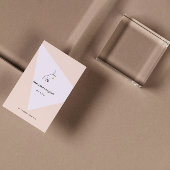 Moderne Abstracte vrouw Beauty Face Log Hair Styli Visitekaartje