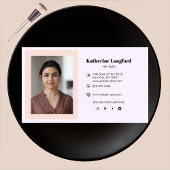 Moderne Abstracte vrouw Beauty Face Logo Afspraak Visitekaartje