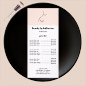 Moderne Abstracte vrouw Beauty Face Logo Reclamekaart