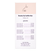 Moderne Abstracte vrouw Beauty Face Logo Reclamekaart (Voorkant)