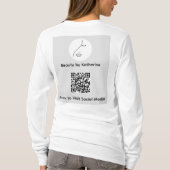 Moderne Abstracte vrouw Beauty Face Logo T-shirt (Achterkant)