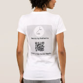 Moderne Abstracte vrouw Beauty Face Logo T-shirt (Achterkant)