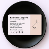 Moderne Abstracte vrouw Beauty Face Logo Visitekaartje