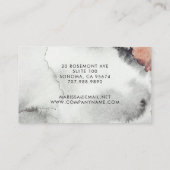 Moderne Abstracte Waterverf aardeachtig terracotta Visitekaartje (Achterkant)