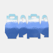 Moderne Abstracte Waterverf blauwe tinten Bedankdoosjes (Uitgevouwen)