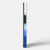 Moderne Abstracte Waterverf blauwe tinten Case-Mate iPhone Case (Achterkant / Rechts)