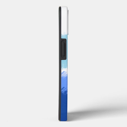 Moderne Abstracte Waterverf blauwe tinten Case-Mate iPhone Case (Achterkant / Rechts)