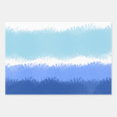 Moderne Abstracte Waterverf blauwe tinten Inpakpapier Vel (Voorkant)