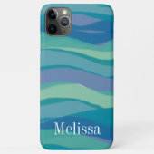 Moderne Abstracte Waterverf Blue Custom Case-Mate iPhone Case (Achterkant)