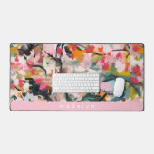 Moderne Abstracte Waterverf Botanische Boom Bureaumat (Keyboard & Muis)