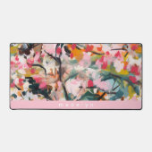 Moderne Abstracte Waterverf Botanische Boom Bureaumat (Voorkant)
