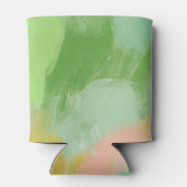 Moderne Abstracte Waterverf Bruidsdouche Aangepast Blikjeskoeler (Achterkant)