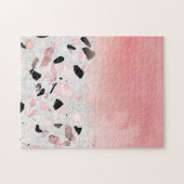 Moderne abstracte waterverf en marmerontwerp legpuzzel (Horizontaal)