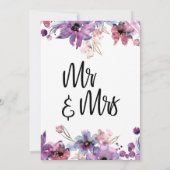 Moderne Abstracte Waterverf flora hebben we uitgep Kaart (Achterkant)