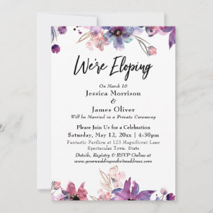 Moderne Abstracte Waterverf Florals die we aan het Kaart