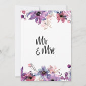 Moderne Abstracte Waterverf Florals gewoon getrouw Kaart (Achterkant)