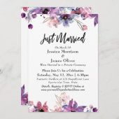 Moderne Abstracte Waterverf Florals gewoon getrouw Kaart (Voorkant / Achterkant)