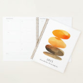 Moderne Abstracte Waterverf Gepersonaliseerde Naam Planner (Display)