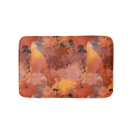 Moderne Abstracte Waterverf herfstkunst Badmat