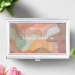 Moderne Abstracte Waterverf Kleurrijke Monogram Na Visitekaarthouder<br><div class="desc">Maak een professionele verklaring met onze Modern Abstract Waterverf Kleurrijke Monogram Naam Business Card Case. Dit hoesje is ontworpen voor de hedendaagse professional en beschikt over levendige waterverf design en een gepersonaliseerd monogram, waardoor het een vleugje artistieke elegantie toevoegt aan uw zakelijke essentials. Laat uw individualiteit zien terwijl u uw...</div>
