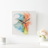 Moderne Abstracte Waterverf klok (Huis)