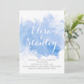 Moderne abstracte waterverf koraalrif blauwe bruil kaart (Staand voorkant)