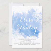 Moderne abstracte waterverf koraalrif blauwe bruil