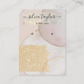 Moderne Abstracte Waterverf Minimalistisch oormerk Visitekaartje (Voorkant)