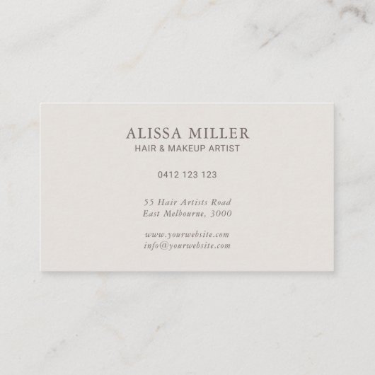 Moderne Abstracte Waterverf Roos Gold Boho Visitekaartje (Achterkant)