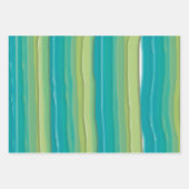 Moderne Abstracte Waterverf strepen Inpakpapier Vel (Voorkant 3)